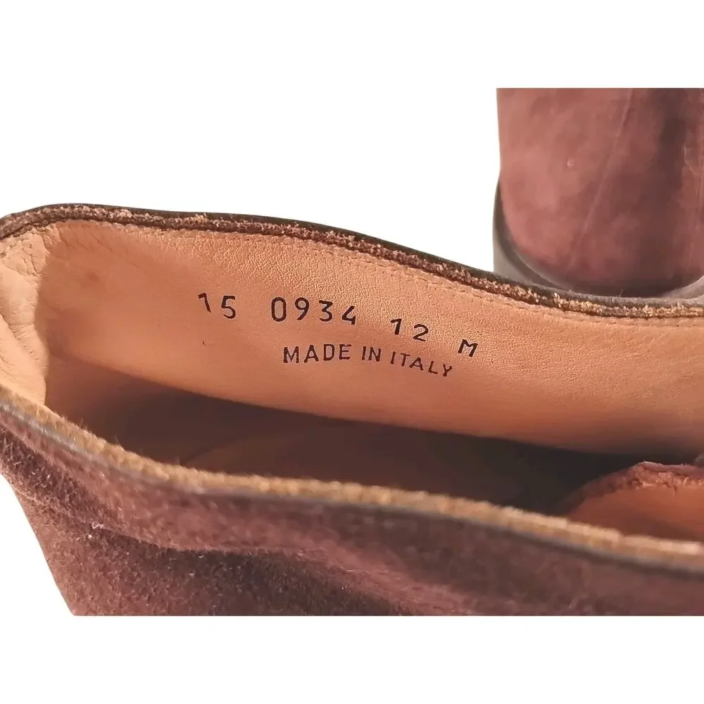 Johnston & Murphy Men’s Italian Brown Suede Chukka Boot‎ Size 12M — Vibram Sole